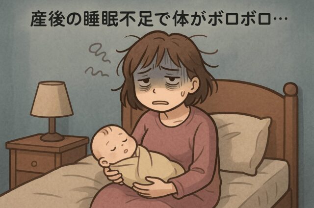 産後　睡眠不足　宮崎